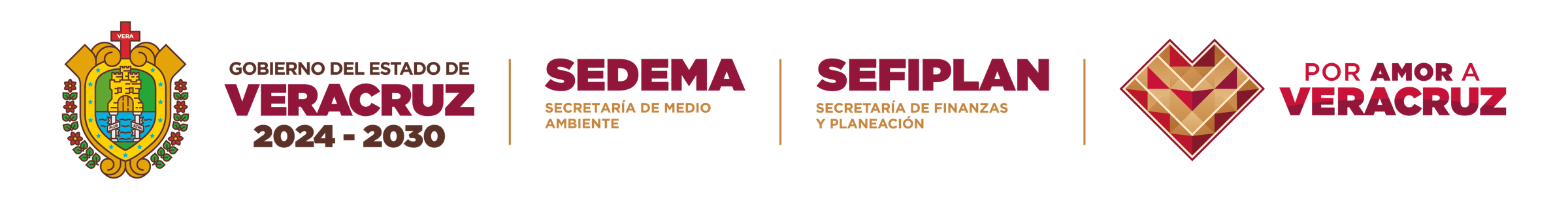 Gobierno del Estado de Veracruz · SEDEMA · SEFIPLAN · Por Amor a Veracruz